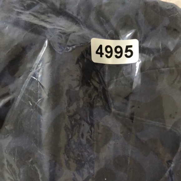 Marine Layer Rory Top Cheetah Animal Print Ruffle Long Sleeve Top Blue NWT S - Picture 6 of 8